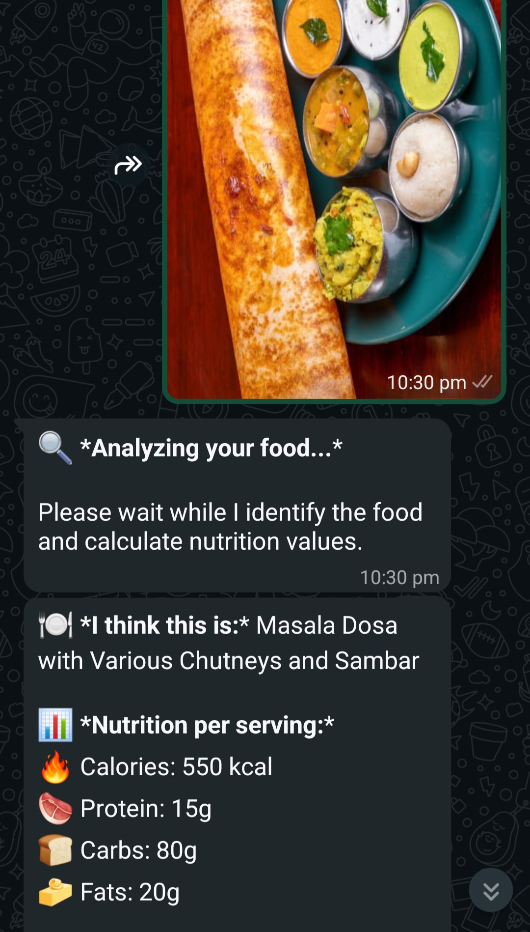 Food scanning demonstration